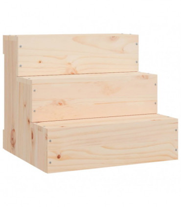 vidaXL Pet Stair 40x37.5x35 cm Solid Wood Pine