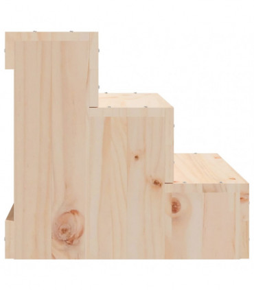 vidaXL Pet Stair 40x37.5x35 cm Solid Wood Pine