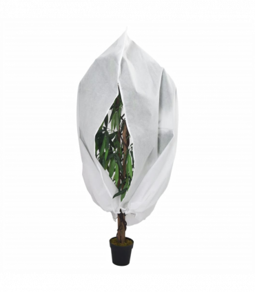 vidaXL Plant Fleece Covers with Zip 4 pcs 70 g/m² 3.93x3.5 m