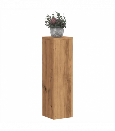 vidaXL Plant Stand 2pcs Artisian Oak 17x17x60 cm Engineered Wood