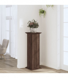 vidaXL Plant Stand Brown Oak 33x33x100 cm Engineered Wood