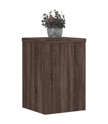 vidaXL Plant Stands 2 pcs Brown Oak 20x20x30 cm Engineered Wood