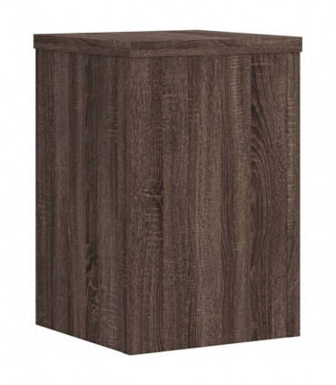 vidaXL Plant Stands 2 pcs Brown Oak 20x20x30 cm Engineered Wood