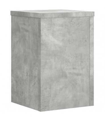 vidaXL Plant Stands 2 pcs Concrete Grey 20x20x30 cm Engineered Wood