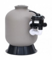 vidaXL Pool Sand Filter with Side Mount 6-Way Valve Grey