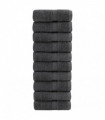 vidaXL Premium Soap Towels 10 pcs Anthracite 30x30cm 600gsm 100% Cotton