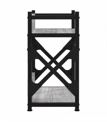 vidaXL Printer Stand 2-Tier Grey Sonoma 40x20x40 cm Engineered Wood