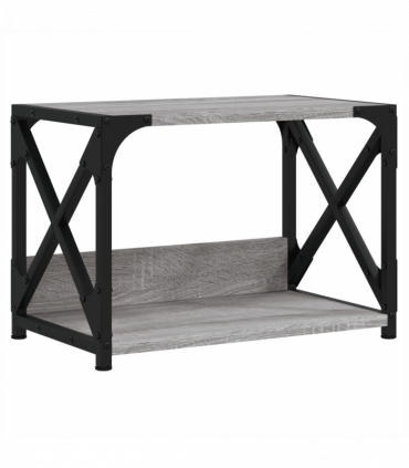 vidaXL Printer Stand 2-Tier Grey Sonoma 44x26x31.5 cm Engineered Wood