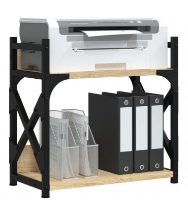 vidaXL Printer Stand 2-Tier Sonoma Oak 40x20x40 cm Engineered Wood