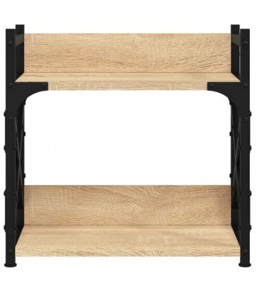 vidaXL Printer Stand 2-Tier Sonoma Oak 40x20x40 cm Engineered Wood