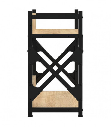 vidaXL Printer Stand 2-Tier Sonoma Oak 40x20x40 cm Engineered Wood