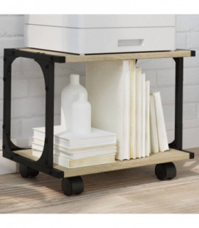 vidaXL Printer Stand 2-Tier Sonoma Oak 41x28x33.5 cm Engineered Wood
