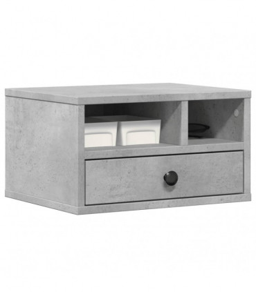 vidaXL Printer Stand Concrete Grey 40x32x22,5 cm Engineered Wood