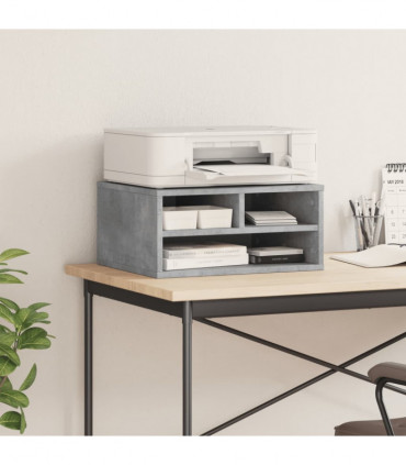 vidaXL Printer Stand Concrete Grey 49x40x22,5 cm Engineered Wood