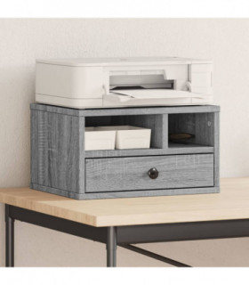 vidaXL Printer Stand Grey Sonoma 40x32x22,5 cm Engineered Wood
