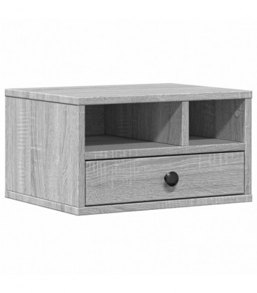 vidaXL Printer Stand Grey Sonoma 40x32x22,5 cm Engineered Wood