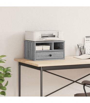 vidaXL Printer Stand Grey Sonoma 40x32x22,5 cm Engineered Wood