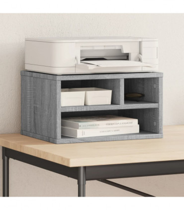 vidaXL Printer Stand Grey Sonoma 40x32x22,5 cm Engineered Wood