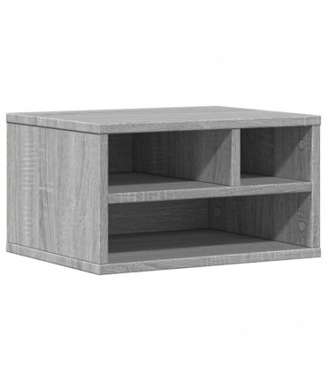 vidaXL Printer Stand Grey Sonoma 40x32x22,5 cm Engineered Wood