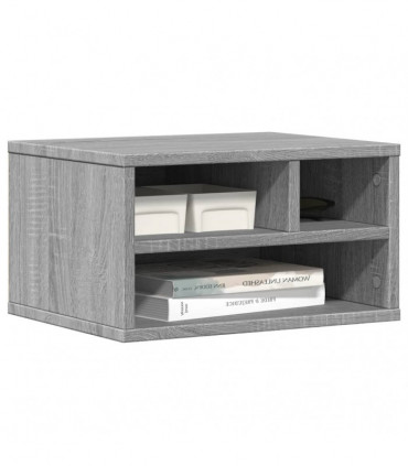 vidaXL Printer Stand Grey Sonoma 40x32x22,5 cm Engineered Wood