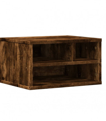vidaXL Printer Stand Smoked Oak 40x32x22,5 cm Engineered Wood