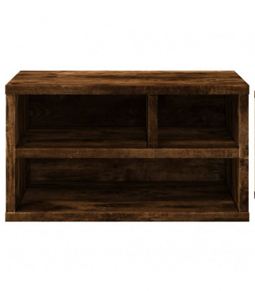 vidaXL Printer Stand Smoked Oak 40x32x22,5 cm Engineered Wood