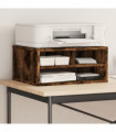 vidaXL Printer Stand Smoked Oak 49x40x22,5 cm Engineered Wood