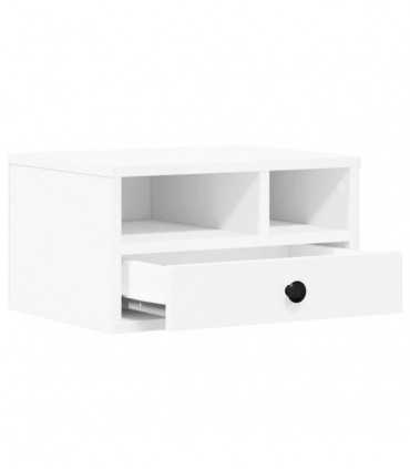 vidaXL Printer Stand White 40x32x22,5 cm Engineered Wood