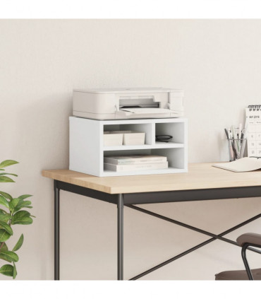 vidaXL Printer Stand White 40x32x22,5 cm Engineered Wood