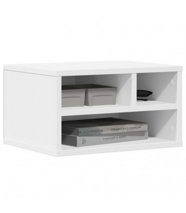 vidaXL Printer Stand White 40x32x22,5 cm Engineered Wood