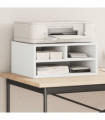 vidaXL Printer Stand White 49x40x22,5 cm Engineered Wood