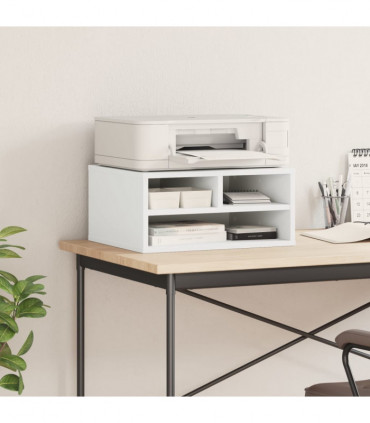 vidaXL Printer Stand White 49x40x22,5 cm Engineered Wood