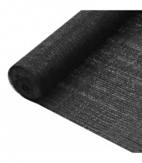 vidaXL Privacy Net Black 2x50 m HDPE 75 g/m²