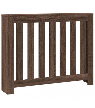 vidaXL Radiator Cover Brown Oak 104x20x82 cm Engineered Wood