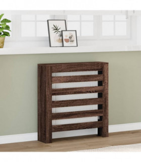 vidaXL Radiator Cover Brown Oak 78x20x82 cm Engineered Wood