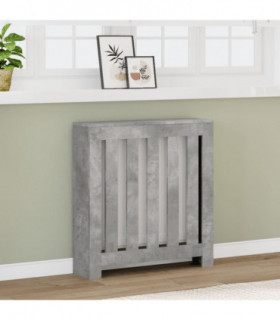 vidaXL Radiator Cover Concrete Grey 78x20x82 cm Engineered Wood