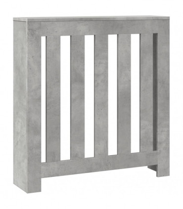 vidaXL Radiator Cover Concrete Grey 78x20x82 cm Engineered Wood