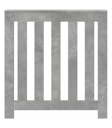vidaXL Radiator Cover Concrete Grey 78x20x82 cm Engineered Wood