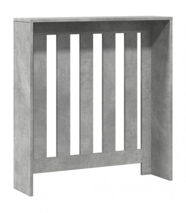 vidaXL Radiator Cover Concrete Grey 78x20x82 cm Engineered Wood