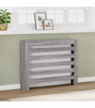 vidaXL Radiator Cover Grey Sonoma 104x20x82 cm Engineered Wood