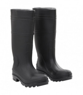vidaXL Rain Boots Black Size 38 PVC
