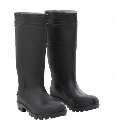 vidaXL Rain Boots Black Size 38 PVC