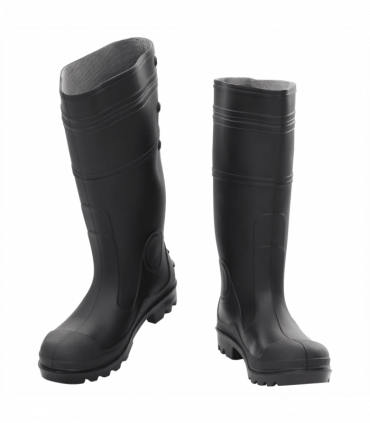 vidaXL Rain Boots Black Size 38 PVC
