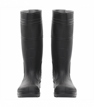 vidaXL Rain Boots Black Size 38 PVC