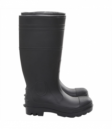 vidaXL Rain Boots Black Size 38 PVC