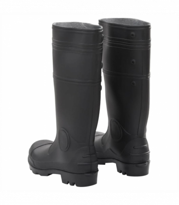 vidaXL Rain Boots Black Size 38 PVC