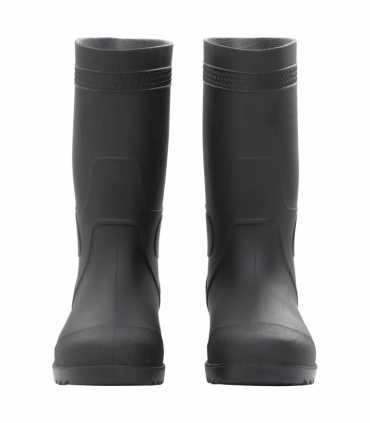 vidaXL Rain Boots Black Size 38 PVC