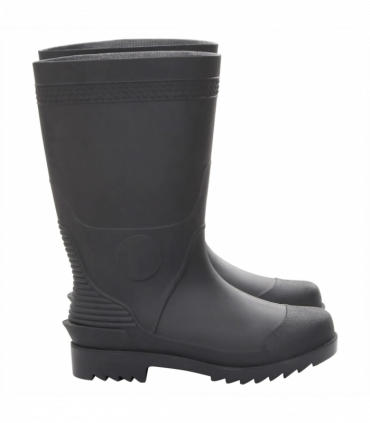 vidaXL Rain Boots Black Size 38 PVC