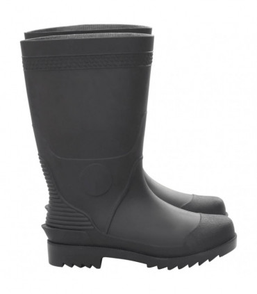 vidaXL Rain Boots Black Size 39 PVC