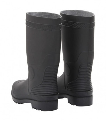 vidaXL Rain Boots Black Size 39 PVC